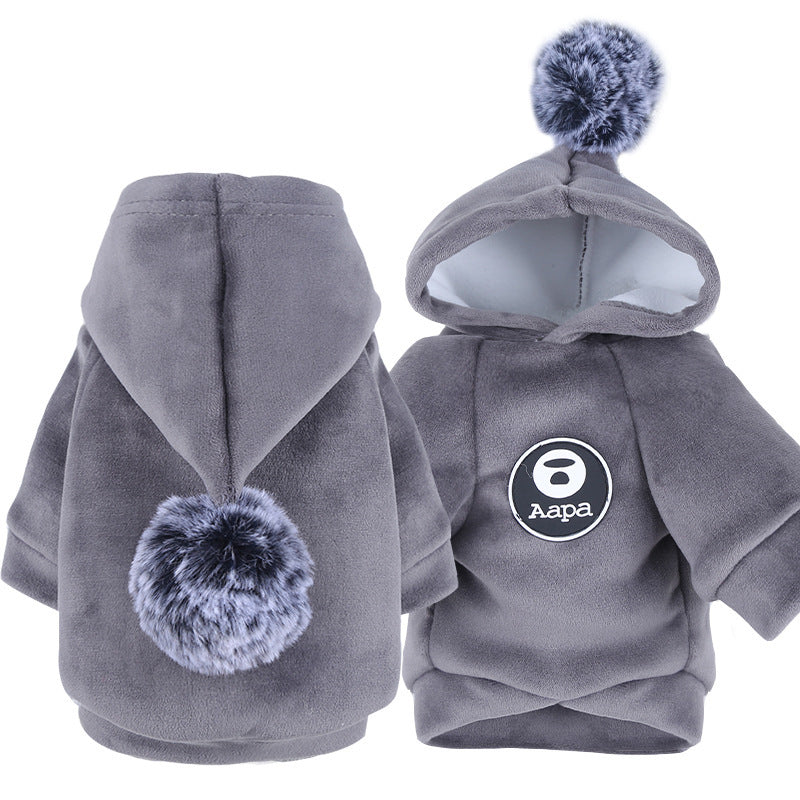 Ball-shaped style sweatshirt for pets - suitable for autumn and winter, perfect dog clothing
