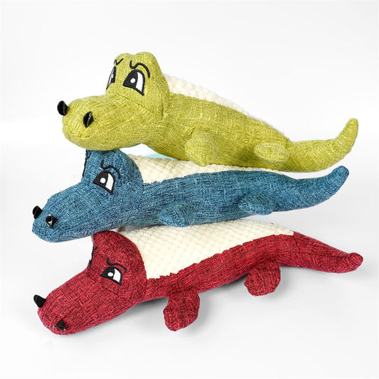 Tricolor cat dog bite resistant sound grinding teeth relief plush toy wholesale supplies