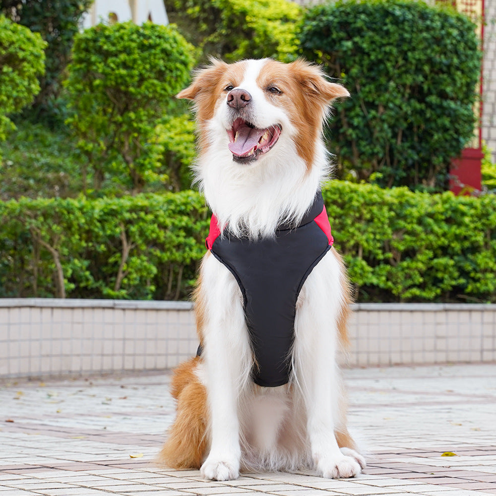 Pet clothing outside warm cotton vest  for autumn and winter