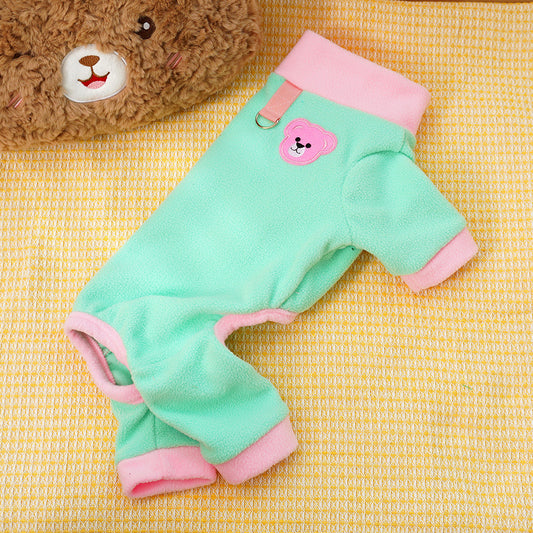 Fall/Winter Polo Knit Color-Contrast Dog & Cat Clothing XS-4XL