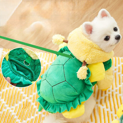 Winter and autumn dog and cat warm clothing transformation sets