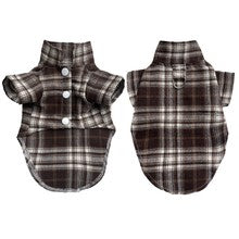 Plaid shirt suit wedding dress dog and cat costume