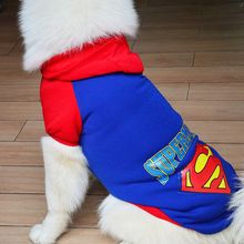 Pet autumn and winter large small dog dog cat clothes Superman Batman Golden hair Samo supplies wholesale