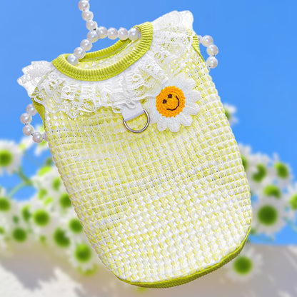Breathable Stretch Knitwear Dog and Cat Clothing Spring/Summer Pet Products Size XS S M L XL 2XL