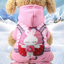 Pet four-foot button dog cat clothing pet supplies autumn and winter hoodie manufacturers