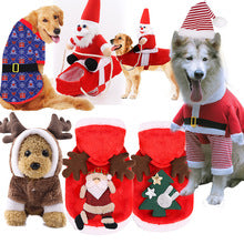 Small big Dog Christmas pet supplies clothes Teddy cat cotton-padded clothing funny autumn and winter pet clothing