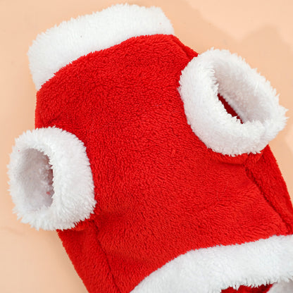 Pet cat dog New Year clothes small dog pet New Year winter wholesale
