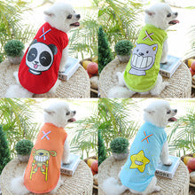 Spring/Summer Webbing X Dog vest Pet Clothes Cartoon pattern cat clothes vest pet supplies