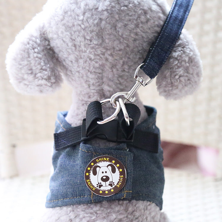 Dog leash Cowboy outdoor chest strap pet dog leash spring and summer supplies