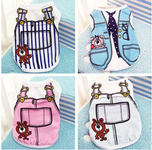 Spring and summer tank tops Dog and cat clothes suspenders Mesh clothing Pet clothes