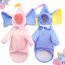 Elephant to dog cat small medium-sized dog autumn winter hoodie grab fleece clothing supplies pet