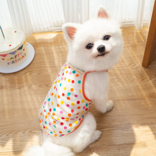 Pet sun protection vest, thin style for small dogs and cats.