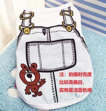 Spring and summer tank tops Dog and cat clothes suspenders Mesh clothing Pet clothes