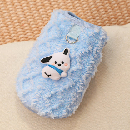 Winter padded warm clothes for kittens and puppies; cat and dog supplies