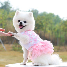 Pet dog cat peach blossom dress Teddy pet supplies clothing manufacturers wholesale