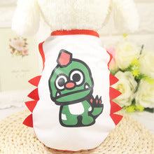 Spring and summer new dog cat pet clothes mesh dinosaur vest outdoor sunscreen manufacturers wholesale