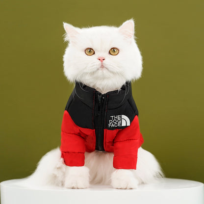 Pet dog cat clothes autumn winter warm cotton-padded coat down jacket Teddy small and medium-sized dog manufacturers wholesale supplies