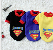 Pet autumn and winter large small dog dog cat clothes Superman Batman Golden hair Samo supplies wholesale