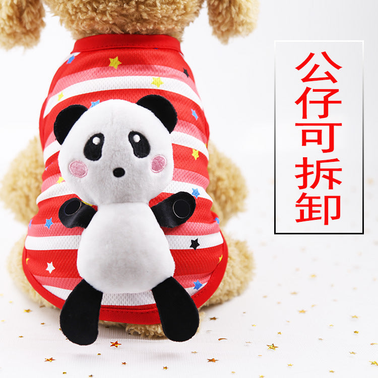 Pet small medium-sized dog law fight cat Teddy dog clothes spring summer sunscreen cooling vest wholesale