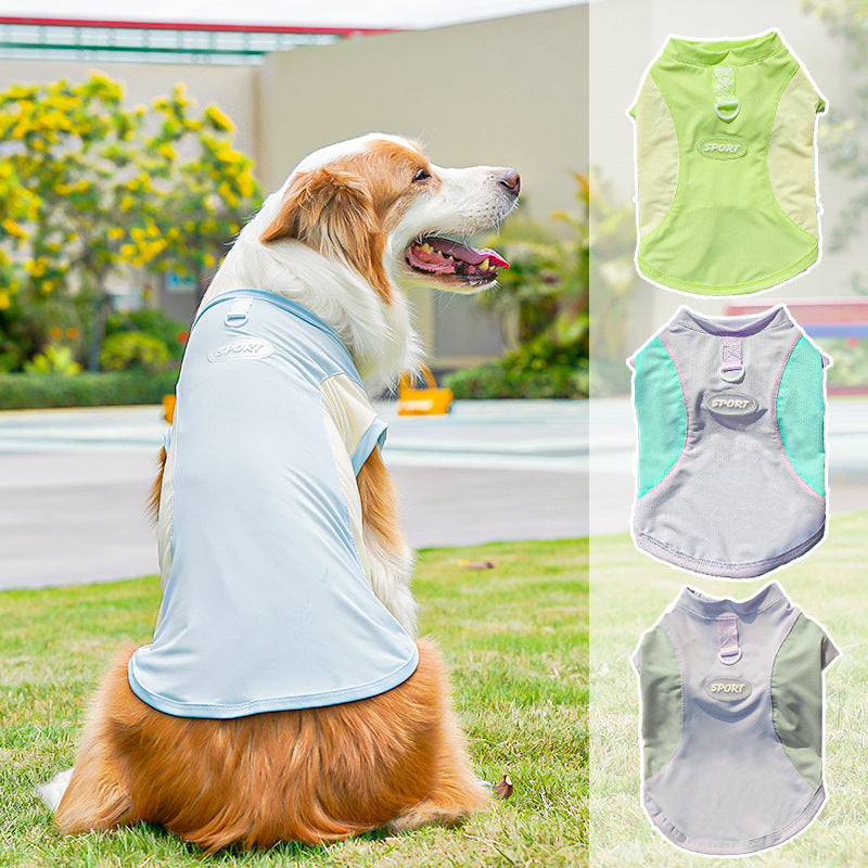 Sun protection ice silk dog clothes for spring and summer
