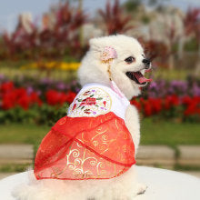 Princess wedding dress pet dog cat wedding dress spring and summer clothing manufacturers wholesale