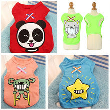 Spring/Summer Webbing X Dog vest Pet Clothes Cartoon pattern cat clothes vest pet supplies