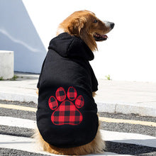 Autumn and winter small, medium and large dogs love plaid dog clothes cat hoodie teddy pet supplies