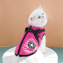 Pet clothes waterproof thickening warm dog cat padded winter chest back cotton vest supplies wholesale