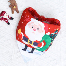 Small medium large dog dog Cat Triangle spit towel Santa Claus elk pet supplies Four seasons decorative scarf