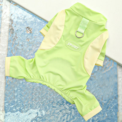 Sun protection ice silk dog clothes for spring and summer