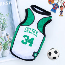 Pet small, medium dog spring summer net vest World Cup basketball clothes Cat supplies