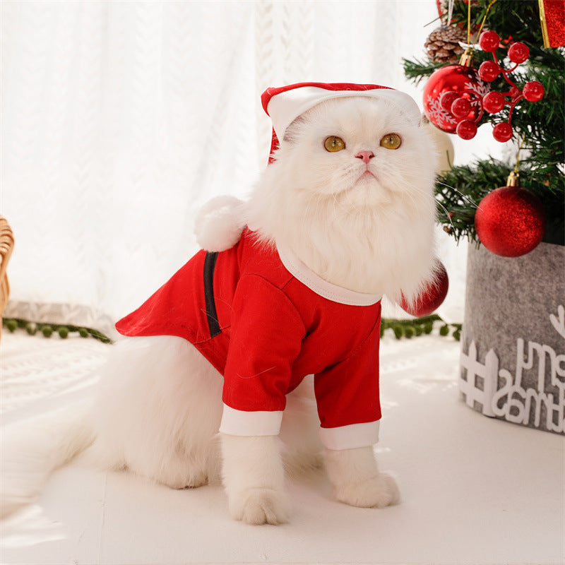 Dog clothes Santa Claus transform into autumn and winter cat pet clothing supplies wholesale