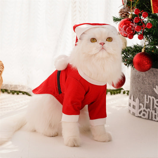 Dog clothes Santa Claus transform into autumn and winter cat pet clothing supplies wholesale