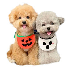 Dog and cat strap Saliva towel bib belly pocket Pumpkin Ghost Festival Christmas pet supplies clothing decoration supplies