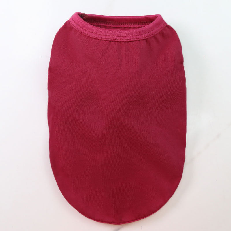 Small medium large dog  spring summer autumn new pet clothes vest supplies two feet clothes