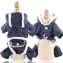 Bear thickened four-legged puppy cat clothes Pet supplies clothing