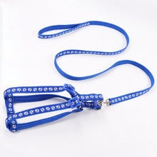 Pet nylon outdoor explosion-proof impact leash walking dog chain cat traction chest strap supplies manufacturers wholesale