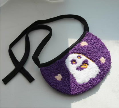 Dog and cat strap Saliva towel bib belly pocket Pumpkin Ghost Festival Christmas pet supplies clothing decoration supplies