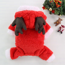 Autumn Winter Christmas four legs thick fleece warm button dog pet cat clothing supplies Teddy