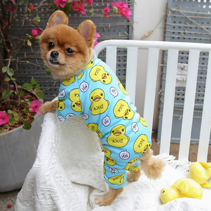 Spring and autumn cartoon pajamas