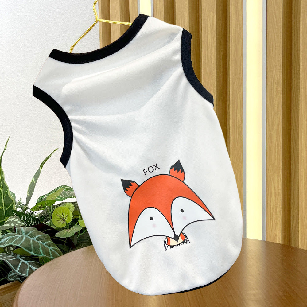 Puppy dog clothes summer thin cat Bichon French bulldog small medium-sized dog pet summer vest  Nordic wind