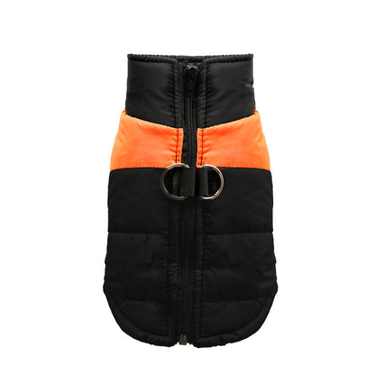 Pet clothing outside warm cotton vest  for autumn and winter
