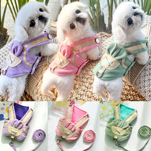 Pet three color walking dog explosion-proof flush leash dog cat outdoor chest strap supplies wholesale