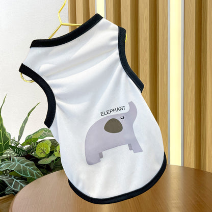 Puppy dog clothes summer thin cat Bichon French bulldog small medium-sized dog pet summer vest  Nordic wind