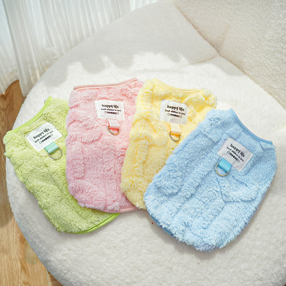 Winter and autumn fleece jackets for dogs and cats