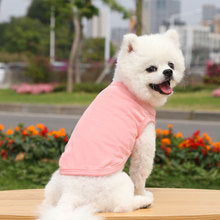 Teddy cat small medium large dog dog spring summer autumn new pet clothes vest supplies two feet clothes