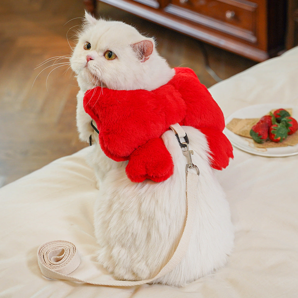 Belt-like chest harness traction rope