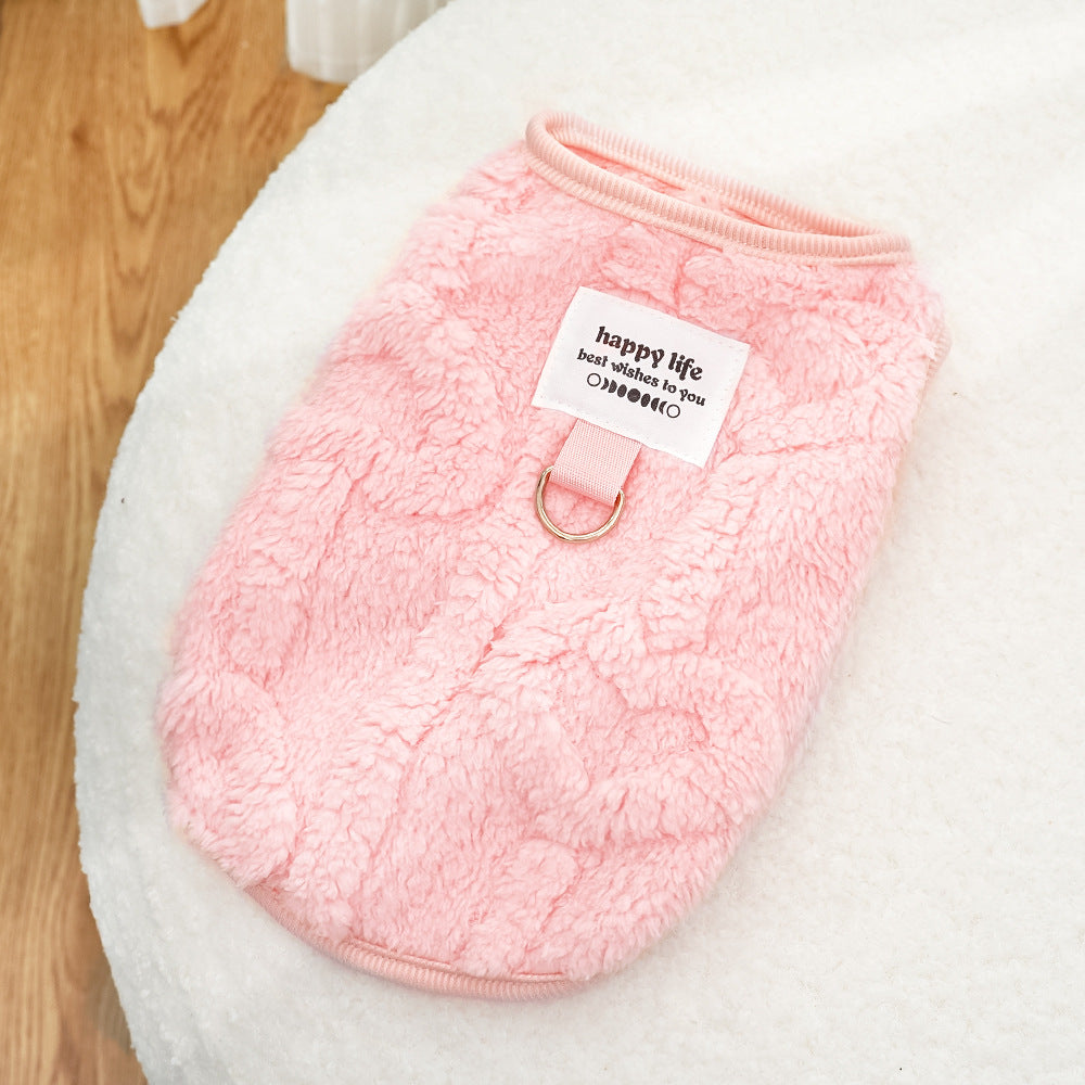 Winter and autumn fleece jackets for dogs and cats