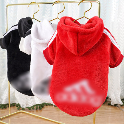 Pet clothing Flannel two feet fashion brand hoodie word bitch dog cat small medium and large dog supplies