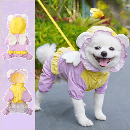 Four-legged waterproof boot cover with windproof and rainproof function for outdoor use